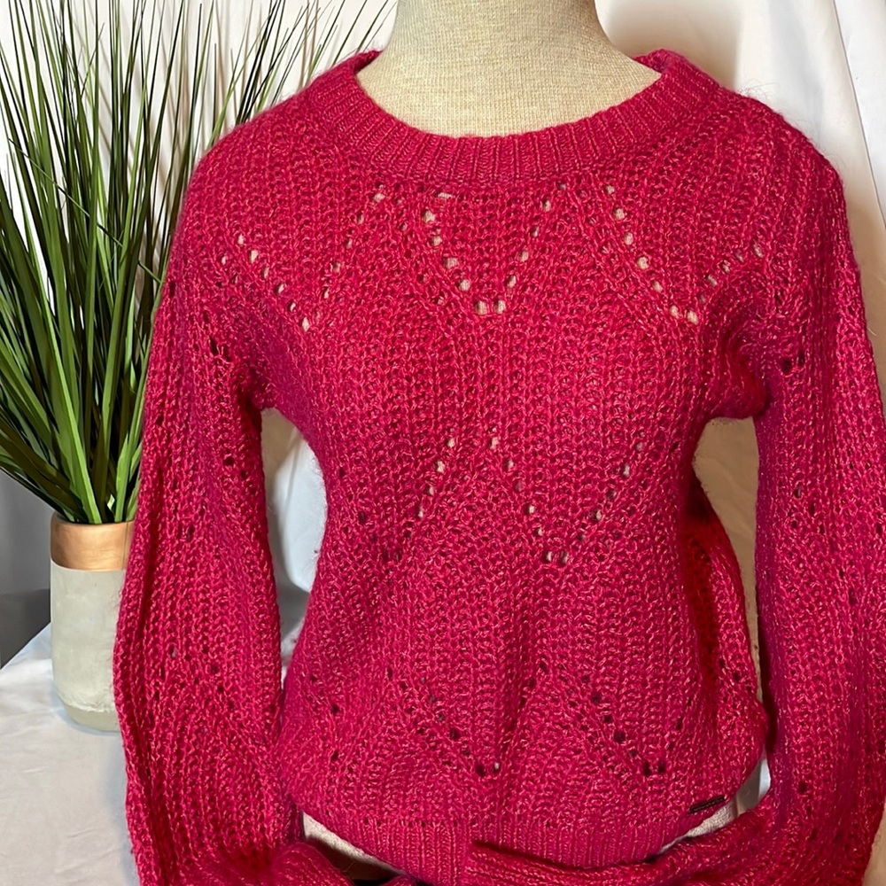 Abercrombie and Fitch Hot Pink knitted sweater